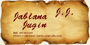 Jablana Jugin vizit kartica